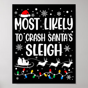 Poster Mais Propenso a Derrubar o Trenó do Papai Noel Fam