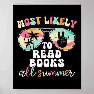 Poster Mais Propenso a Ler Livros Todo Verão Professor Es