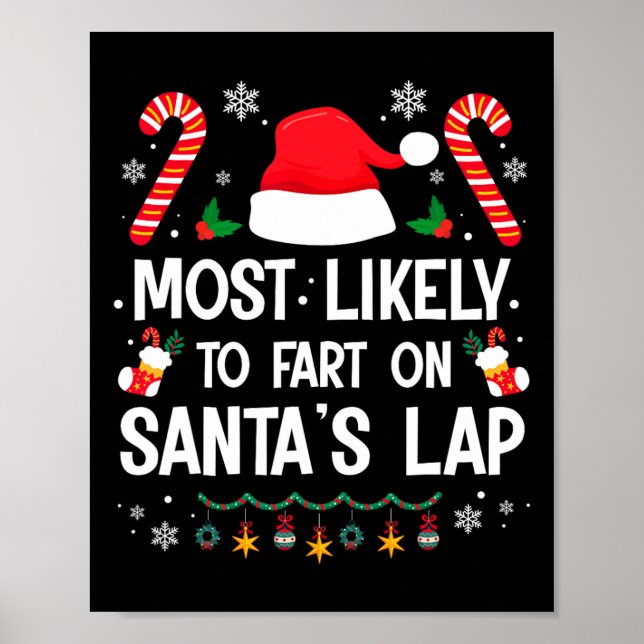 Poster Mais Propenso a Peidar no Colo de Papai Noel Diver (Frente)