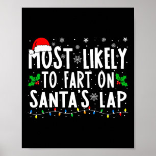 Poster Mais Propenso a Peidar no Colo de Papai Noel Famíl