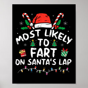 Poster Mais Propenso a Peidar no Colo de Papai Noel Famíl