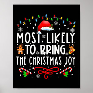 Poster Mais Propenso a Trazer a Família Alegria de Natal