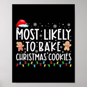 Poster Mais Provável A Assar De Biscoitos De Natal
