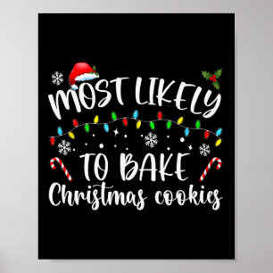 Poster Mais Provável A Assar De Biscoitos De Natal