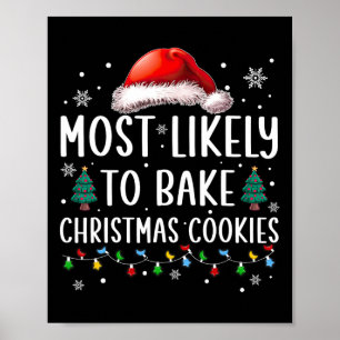 Poster Mais Provável A Assar De Biscoitos De Natal