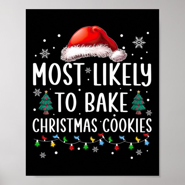 Poster Mais Provável A Assar De Biscoitos De Natal (Frente)