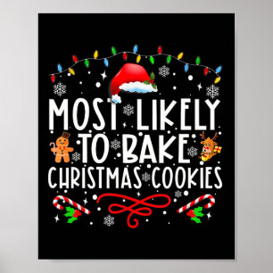 Poster Mais Provável A Assar De Biscoitos De Natal