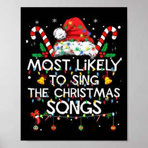 Poster Mais Provável A Cantar Canções De Natal Fami
