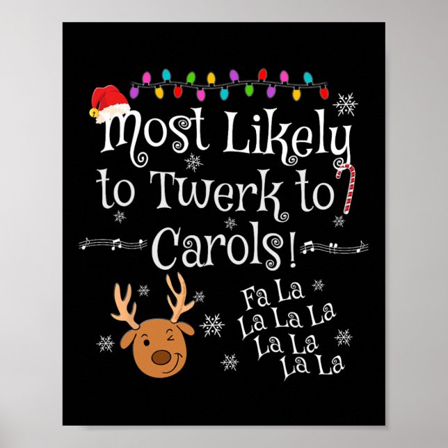 Poster Mais Provável A Twerk Para Carols Fa La La Fun Chr (Frente)