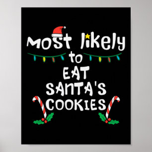 Poster Mais Provável Coma Fama Natal Do Santas Cookie