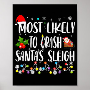 Poster Mais Provável De Bater No Trenó Do Papai Noel Famí