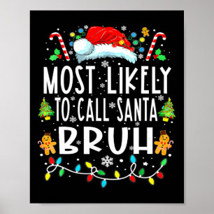 Poster Mais Provável De Chamar Papai Noel De Cara De Pau