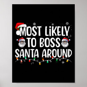 Poster Mais Provável De Mandar No Papai Noel Funny Xmas F