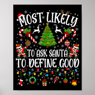 Poster Mais Provável De Pedir Ao Papai Noel Para Definir 