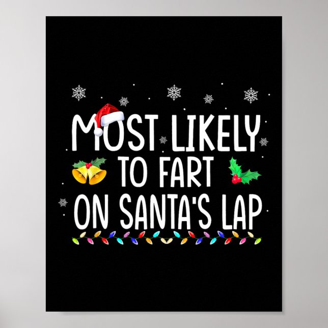 Poster Mais Provável de Peidar no Colo de Papai Noel Nata (Frente)