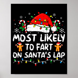Poster Mais Provável De Peidar No Colo Do Papai Noel Vint