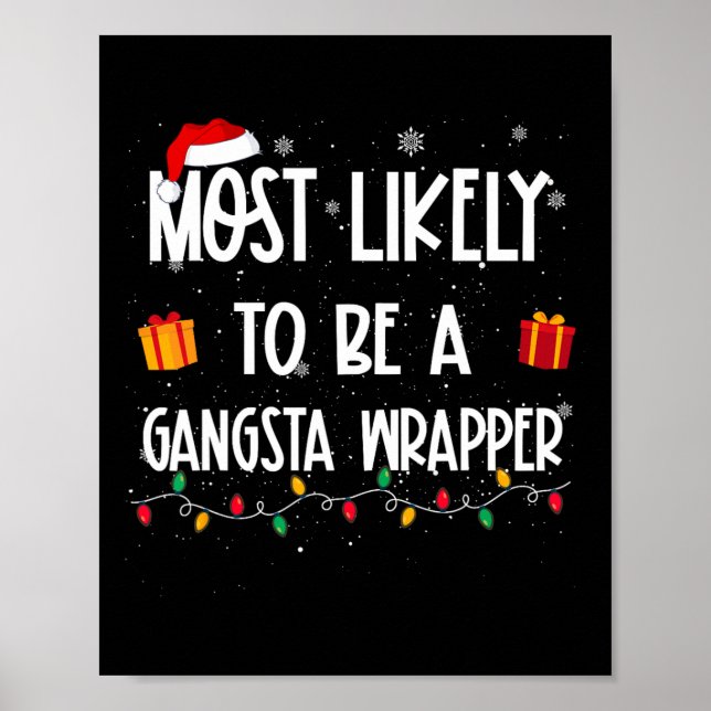 Poster Mais Provável É Que Seja Uma Diversão De Natal Gan (Frente)