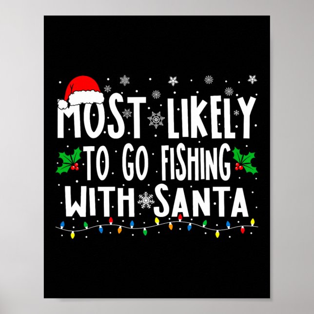 Poster Mais Provável Ir Pescar Com Papai Noel Pesca Engra (Frente)