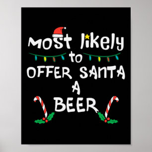 Poster Mais Provável Oferece Papais noeis Da Família Xmas