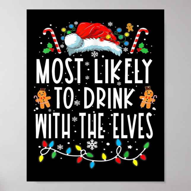 Poster Mais Provável Para Beber Com O Elfos - Bebendo C (Frente)