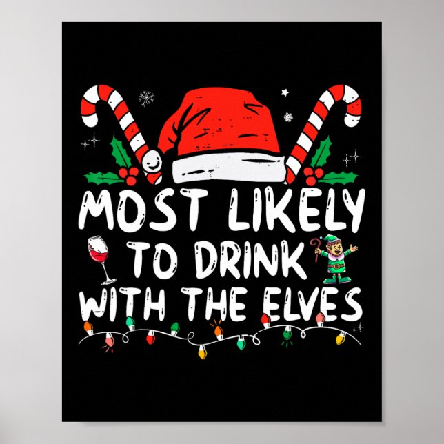 Poster Mais Provável Para Beber Com O Elfos - Bebendo C (Frente)