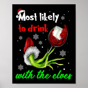 Poster Mais Provável Para Beber Com O Vestido De Natal Do