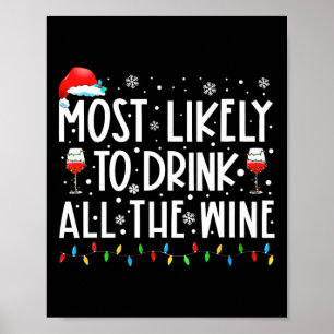 Poster Mais Provável Para Beber Toda A Família De Vinhos 