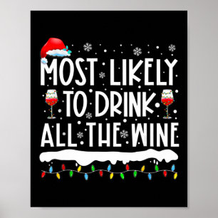 Poster Mais Provável Para Beber Toda A Família De Vinhos 