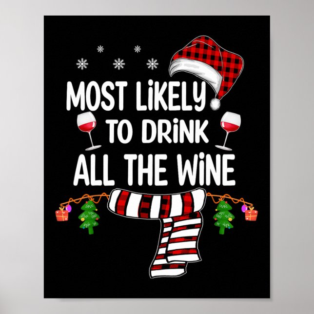 Poster Mais Provável Para Beber Todo O Natal Da Família D (Frente)