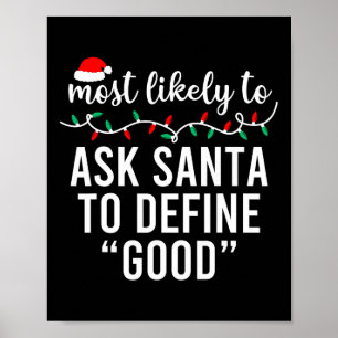 Poster Mais Provável Para Camisas De Natal Que Correspond