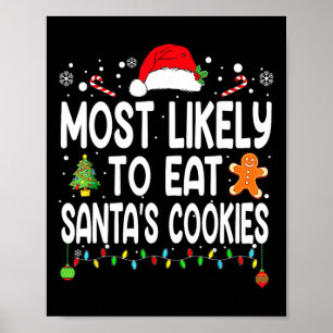 Poster Mais Provável Para Comer O Natal Da Família Santas
