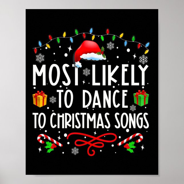 Poster Mais Provável Para Dançar Para O Natal (Frente)