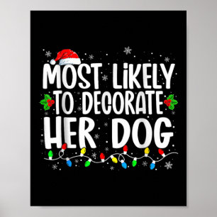 Poster Mais Provável Para Decorar Sua Família De Cães Cor