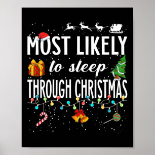 Poster Mais Provável Para Dormir Durante O Natal M
