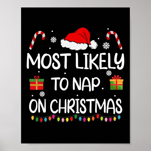 Poster Mais Provável Para Dormir Na Festa De Natal (Frente)