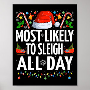 Poster Mais Provável Para Dormir O Dia Todo Xmas Família