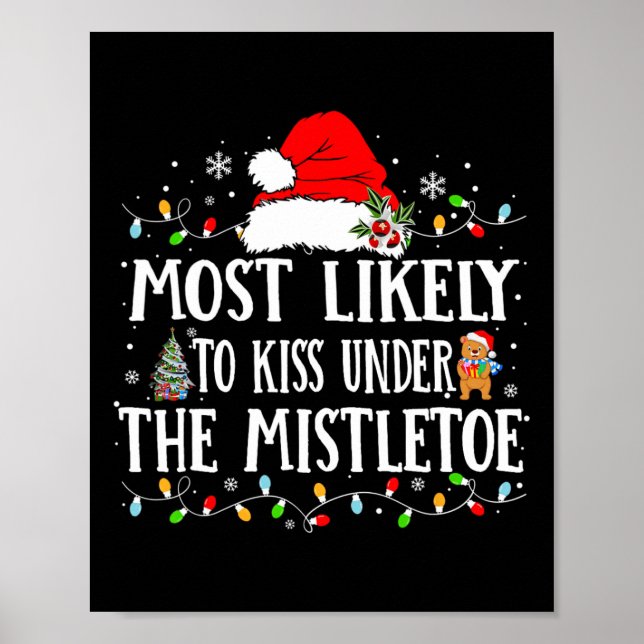 Poster Mais Provável Para O Pijama Familiar Fora De Natal (Frente)