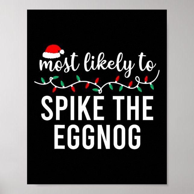 Poster Mais Provável Para O Pijama Familiar Fora De Natal (Frente)