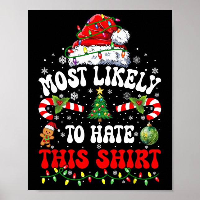 Poster Mais Provável Para Odiar Este Natal Correspondente (Frente)