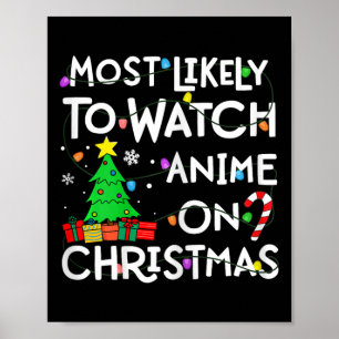 Poster Mais Provável Para Ver Animes No Chapéu De Natal