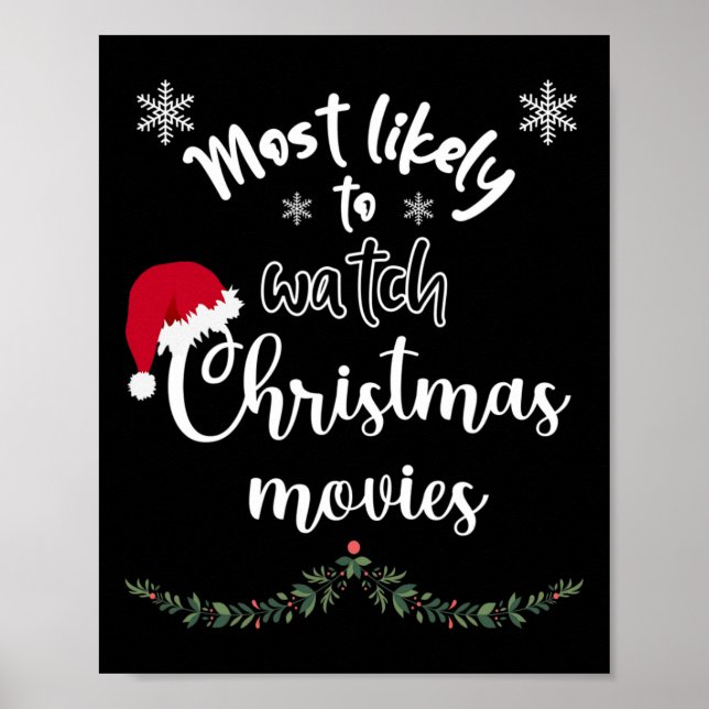 Poster Mais Provável Para Ver Filmes De Natal Corresponde (Frente)