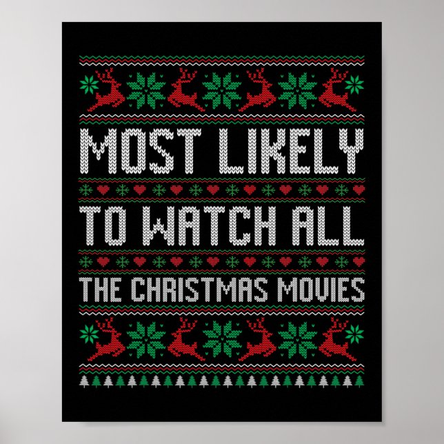 Poster Mais Provável Para Ver Todos Os Filmes De Natal Fa (Frente)