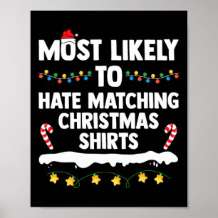 Poster Mais Provável Que Odeie a Correspondência de Natal
