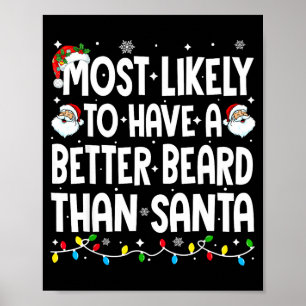 Poster Mais Provável Ter Uma Barba Melhor Que Papai Noel