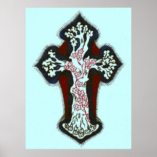 Póster Mais próximo meu deus à cruz de Thee