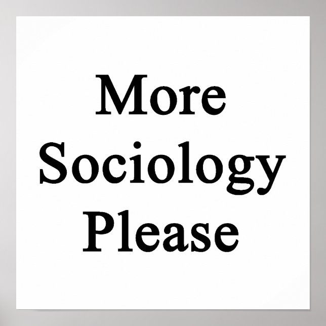 Póster Mais Sociologia Por Favor (Frente)