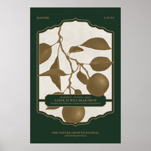 POSTER MAIS TARDE, VAI OSTENTAR FRUTA (Frente)