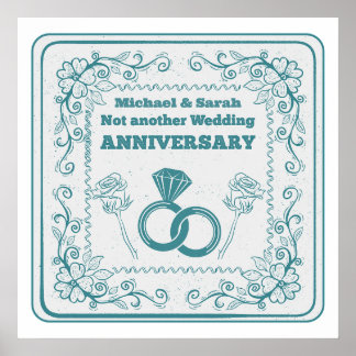 Poster Mais um aniversário de casamento
