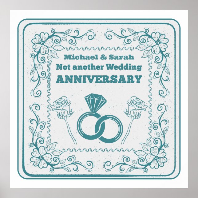 Poster Mais um aniversário de casamento (Frente)