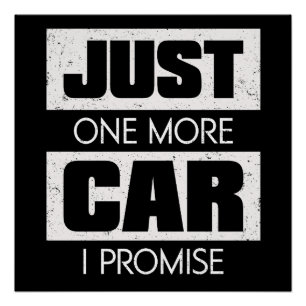 Póster Mais Um Carro, Eu Prometo Presente Engraçado Para